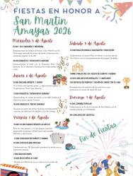 Amayas celebra las fiestas en honor a San Martín del 5 al 9 de agosto