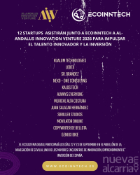 Doce startups de ECOINNTECH acudirán a Al-Andalus Innovation Venture 2026 para buscar inversión