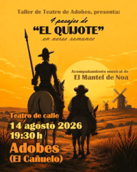 El Taller de Teatro de Adobes llevará “El Quijote en verso” a la plaza