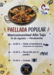 Paellada popular en Peralveche el 15 de agosto