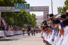 Joan Cadena, vencedor de la etapa Argamasilla de Calatrava-Herencia en la II Vuelta Ciclista Castilla-La Mancha LEADER