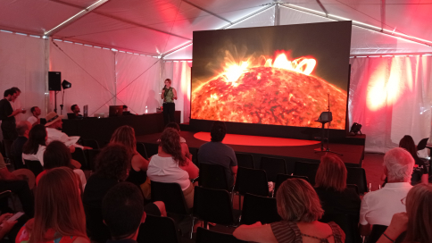 El eclipse se vive en Yebes con charlas y actividades para pequeños y mayores