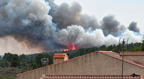 Numerosos pueblos del Alto Tajo, afectados por el incendio originado en El Recuenco