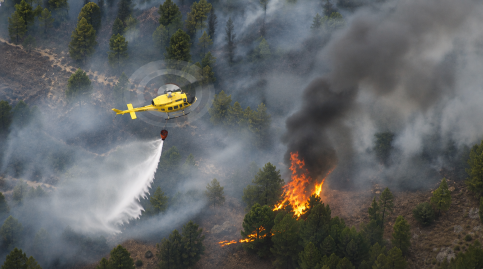 El incendio en el Alto Tajo sube a nivel 2 y obliga a evacuar El Recuenco