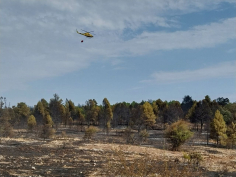 El incendio de El Recuenco ya ha calcinado 80 hectáreas 