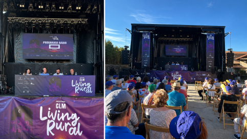 El Gobierno regional cierra en El Pobo de Dueñas el recorrido provincial del Festival Living Rural acercando cultura y ocio al medio rural