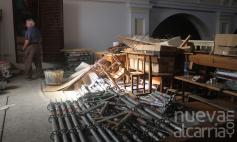 Comienzan las obras de restauración del acceso al campanario de la Iglesia de Cabanillas del Campo