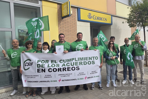 CSIF se moviliza de nuevo en Guadalajara para reclamar más personal y el cumplimiento del Acuerdo Marco en Correos