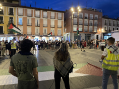 Cerca de 200 personas salen a la calle para mostrar su apoyo al pueblo palestino