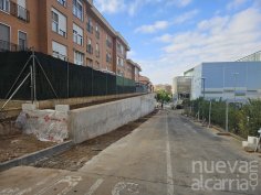 El muro de contención junto al Palacio Multiusos de Guadalajara está terminado y pendiente de recepción